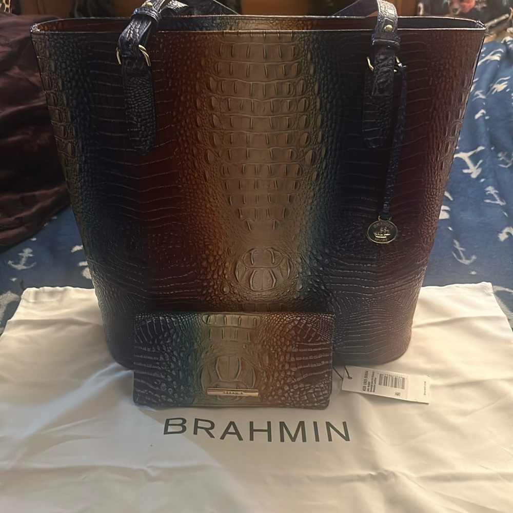 Brahmin Ezra Tote Set (Summerlight Ombré)